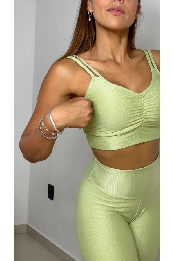 Conjunto calça basic Pistache